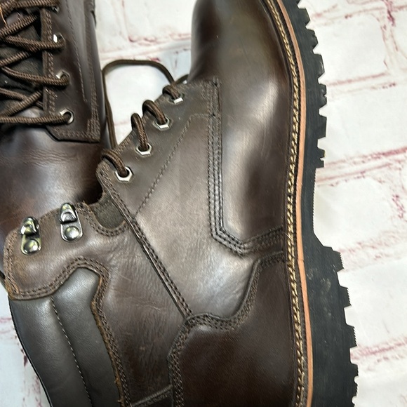 Men’s thorogood boots side 12 oil slip resistant lug sole work street wear - Picture 4 of 8